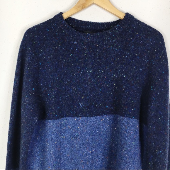 J. Crew Color Block Donegal Wool Blend Sweater - Picture 3 of 8